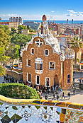 Park Guell, Barcelona, Hiszpania