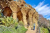 Park Guell, Barcelona, Hiszpania